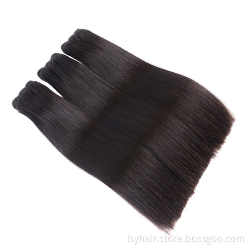 Wholesale Bone Straight Human Hair Extensions Raw Unprocessed Vietnamese Super Double Drawn Virgin Human Hair Naija Lagos Vendor